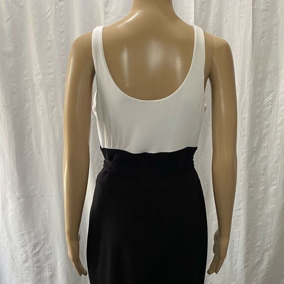 Bailey44 Color-Block Belt Sheath Dress Black White Size Medium - Picture 8 of 9